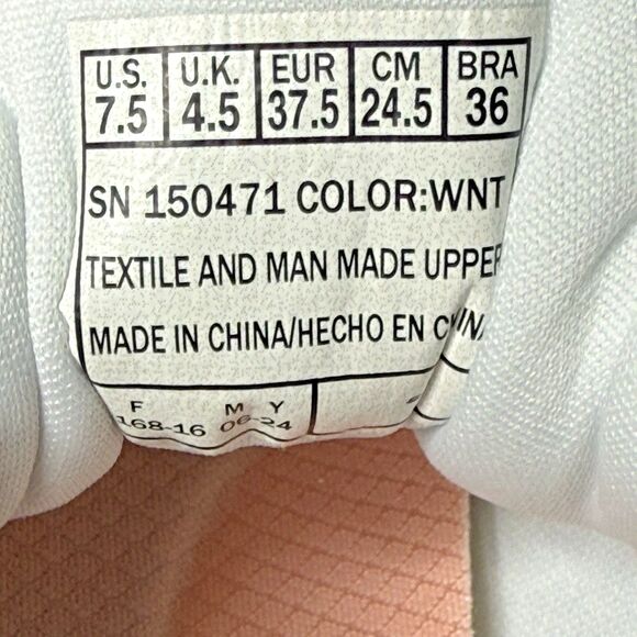 Skechers Edge Ride Power Flow Women’s 7.5 White Sneakers Air-Cooled Memory Foam - Picture 6 of 9